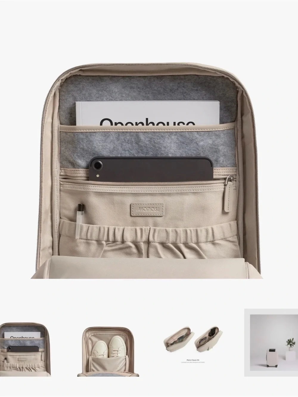 Monos Metro Backpack with detachable Front Pouch